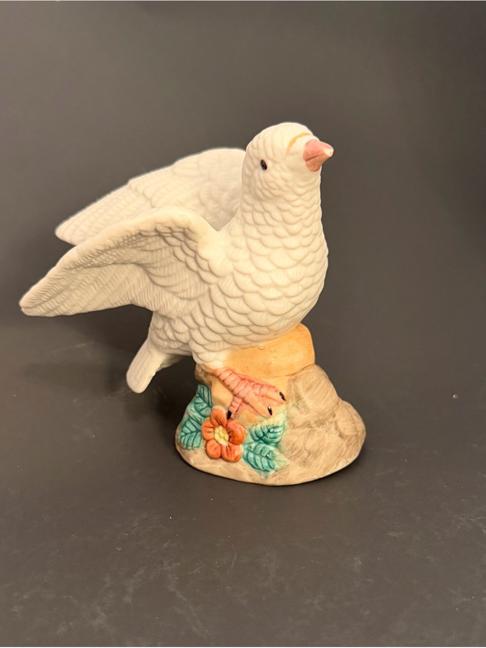 VTG Bisque White Dove Figurine.